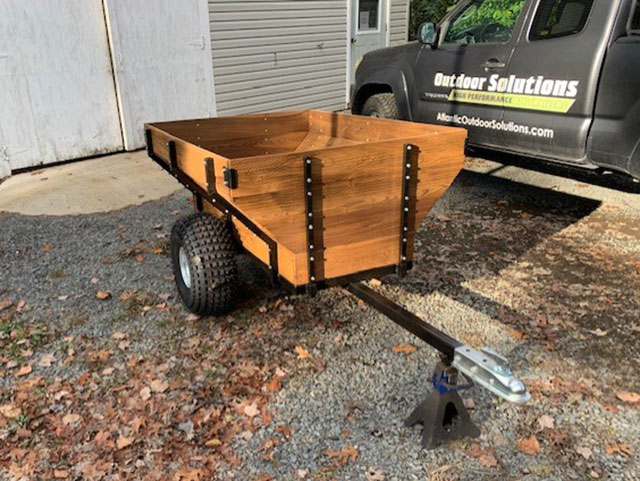 Single axle galvanized  trailer - 5 foot long box