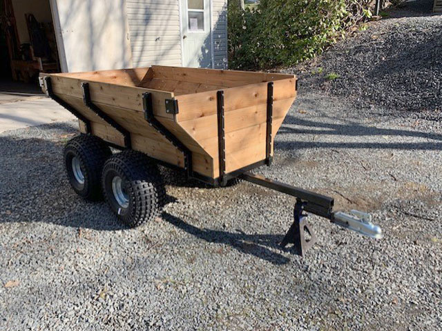 Fully planked trailer, pressure treated decking