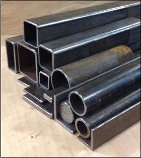Steel square tubes, pipes, flat bar, angle